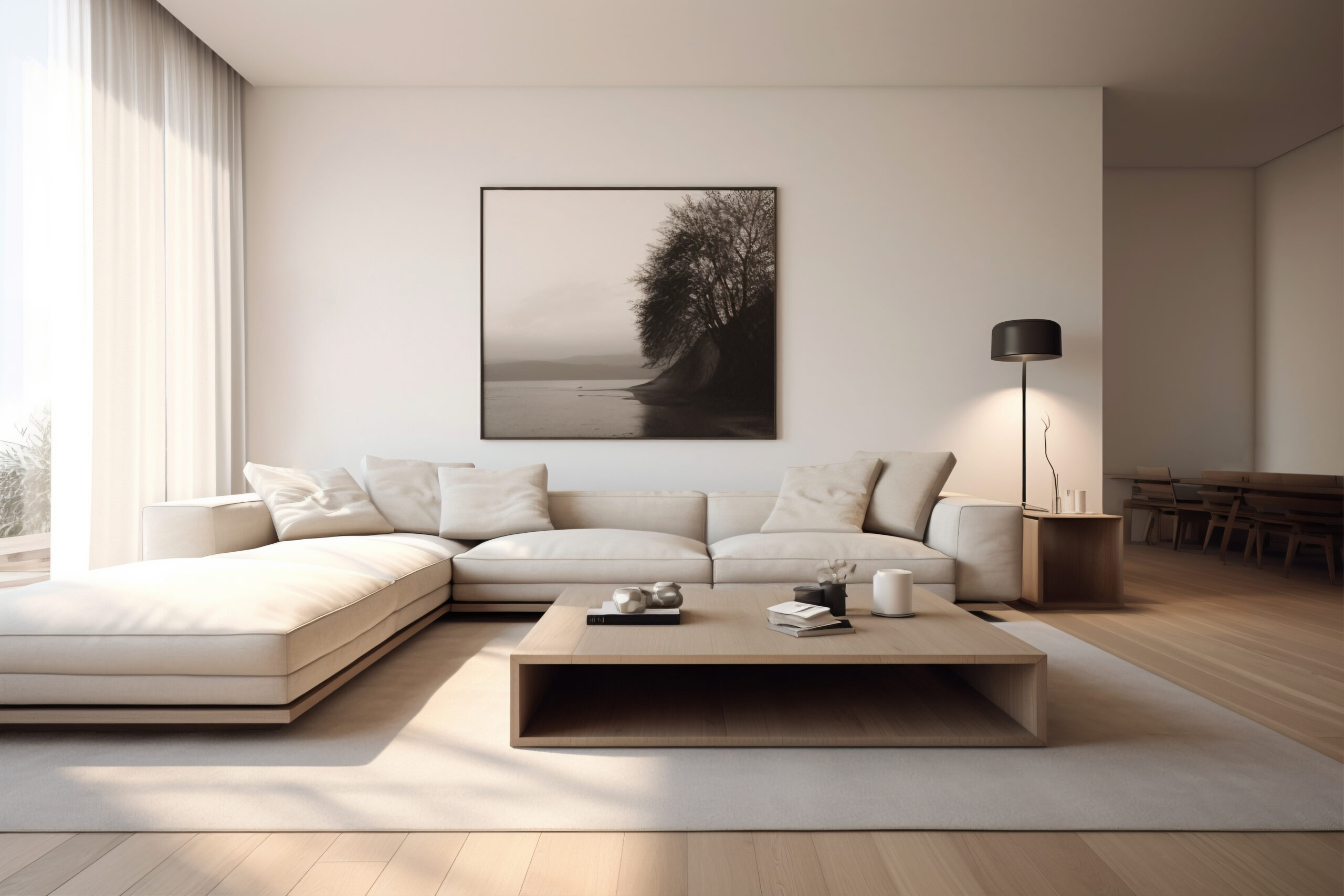image of modern living room couch.